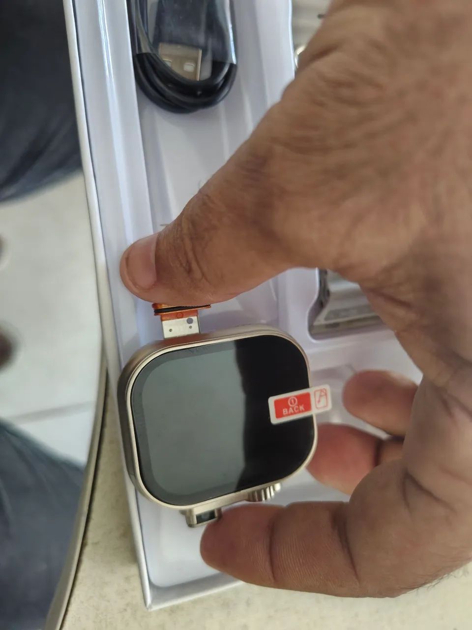 Relógio celular pega chip tem câmera zero na caixa  - Foto 3