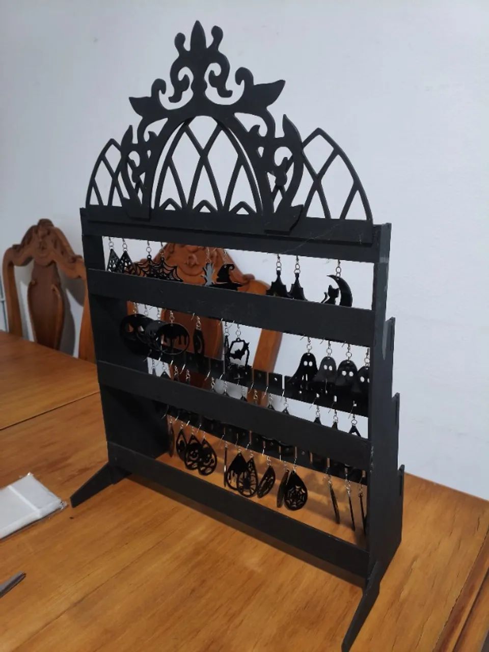 Expositor/Suporte/Organizador/Display de brincos de catedral gótica  - Foto 4
