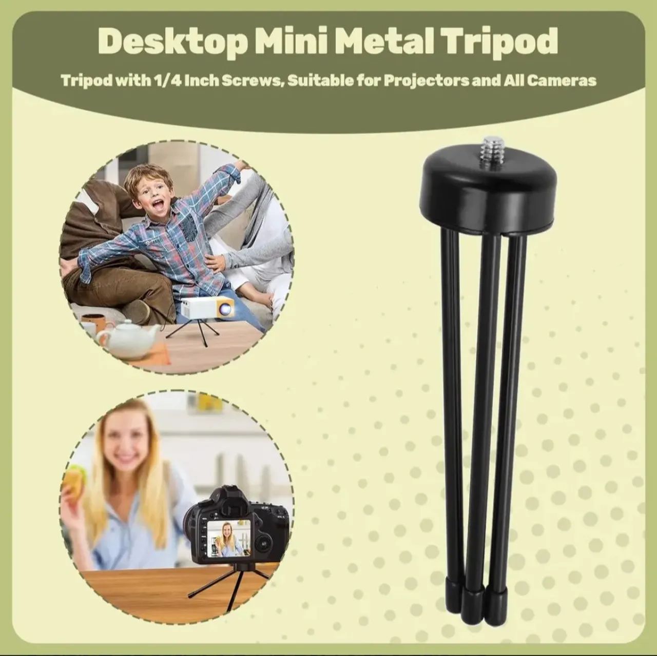 Tripé de mesa de metal