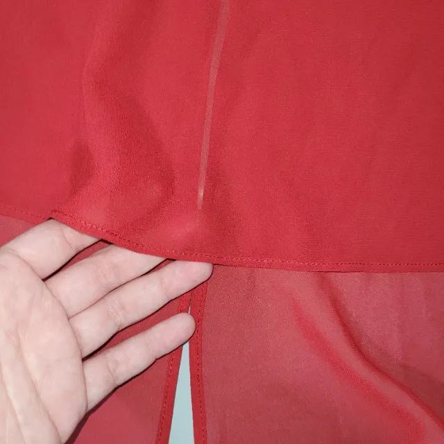Saia vermelha plus size - usada - Foto 4