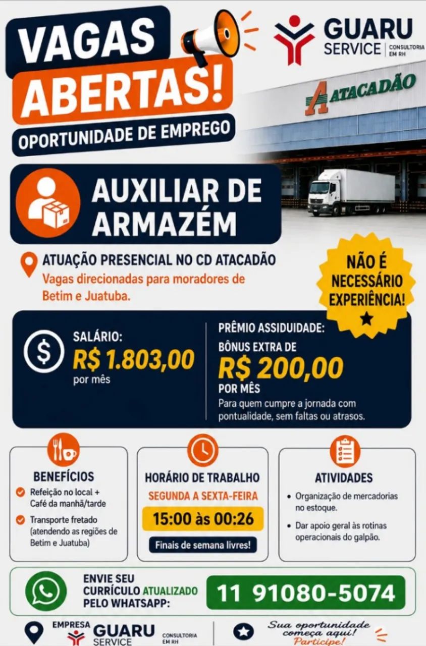 Auxiliar de Armazém 