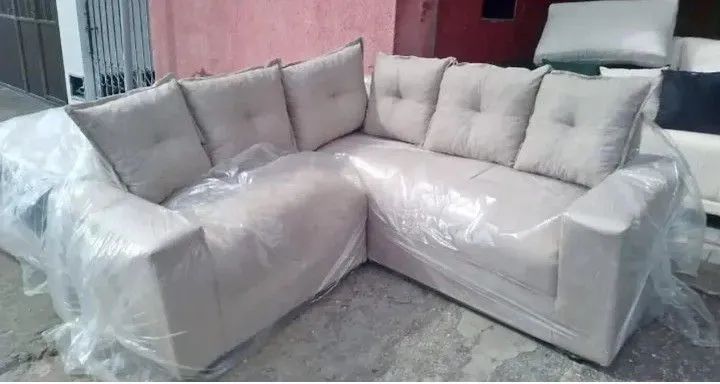 Sofá canto bege