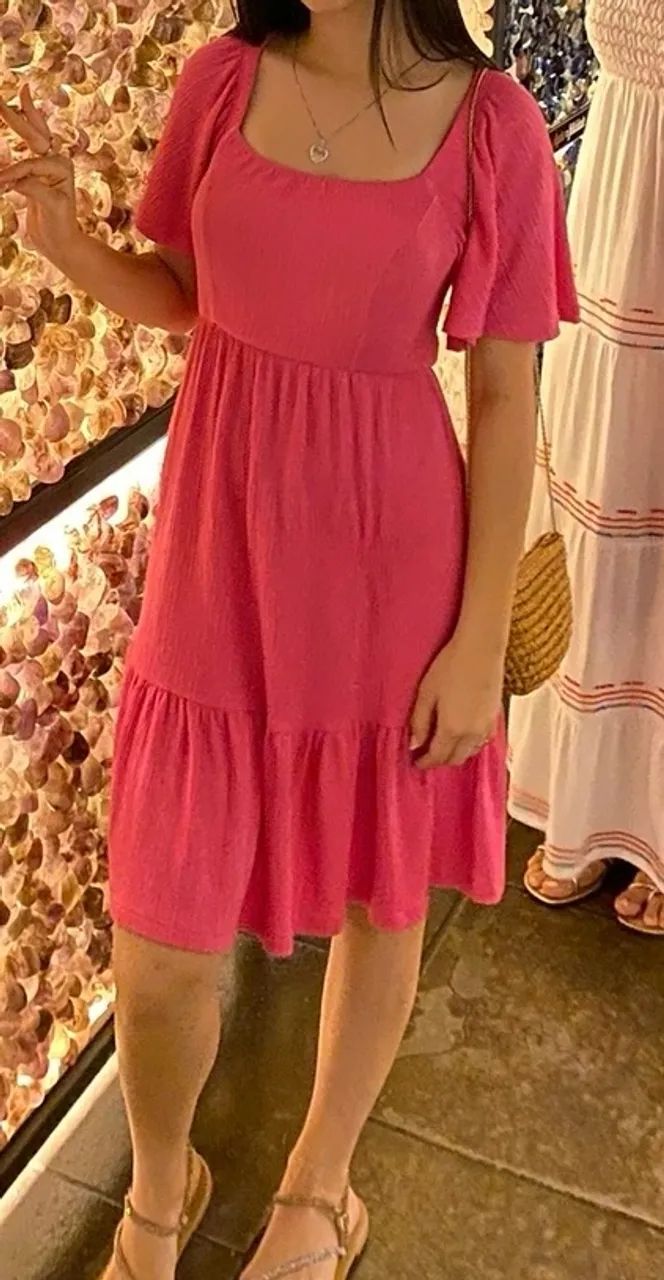 Vestido curto rosa - Foto 3