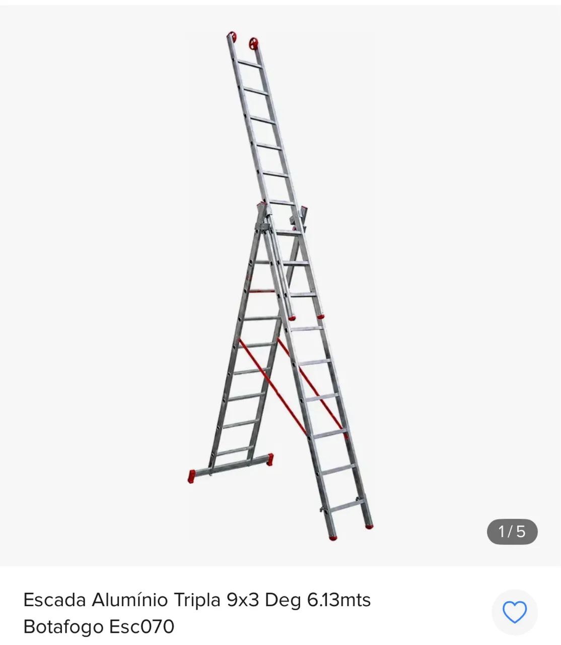 Escada tripla extensiva 9x3