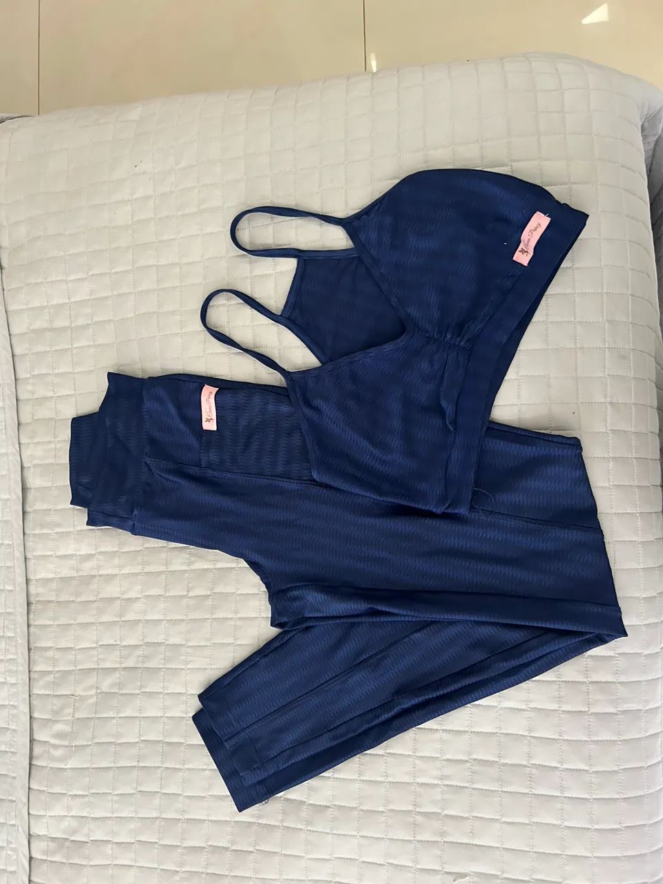 Conjunto de legging azul 