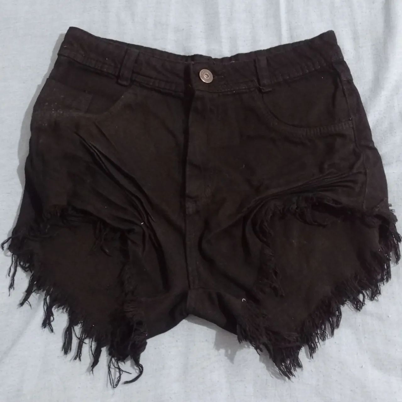 Short Jeans Preto 42