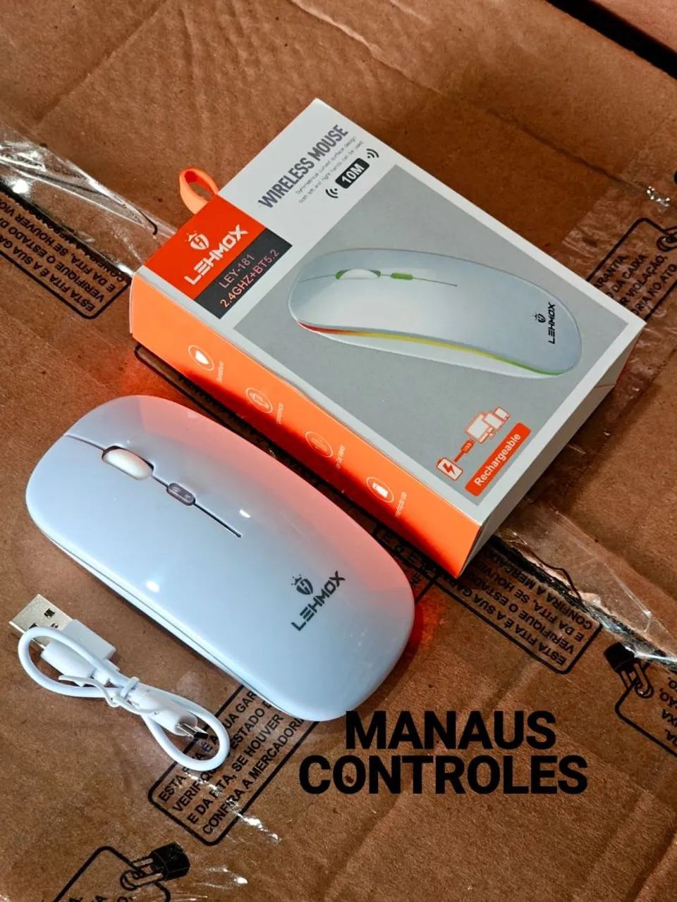 Mouse sem fio branco