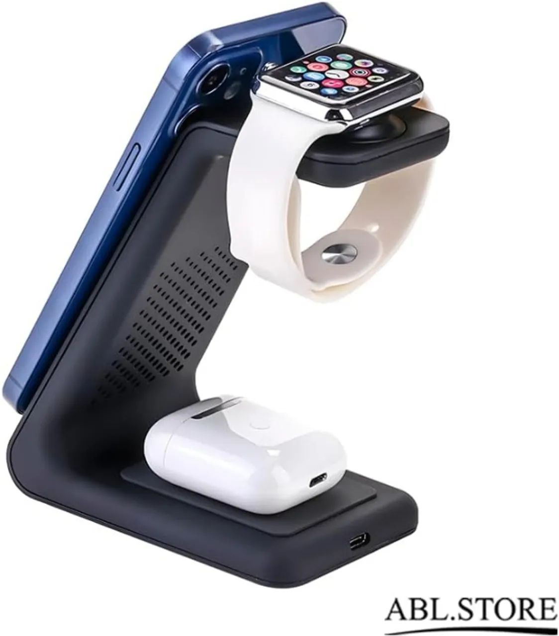 Carregador sem Fio para Iphone 3 em 1 Compatível com Apple iPhone/iWatch/Pods - Foto 3