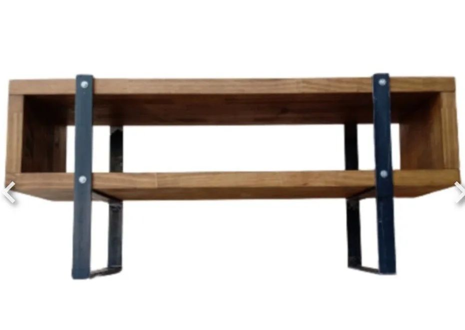RACK STUDIO DESIGN ESTILO INDUSTRIAL EM ACO E MADEIRA 