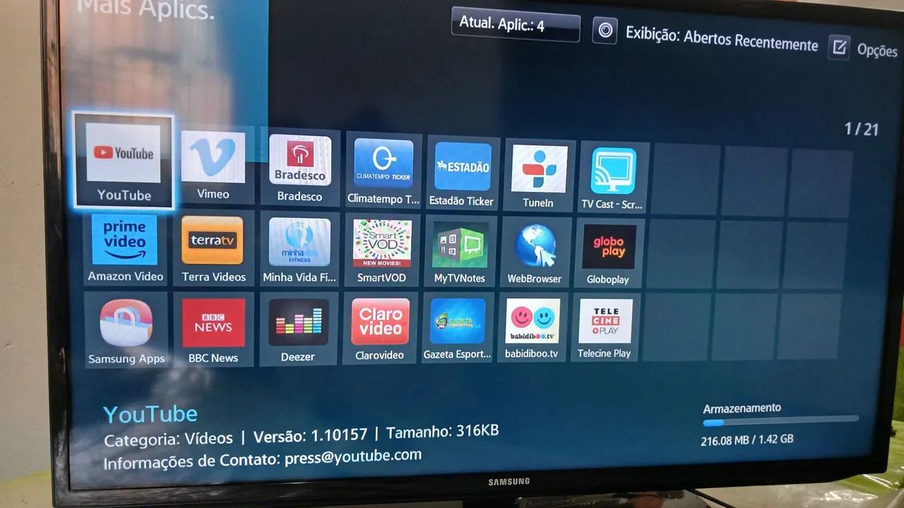 Vendo essa tv da marca Samsung de 40 polegadas SMART tv tudo funcionando  - Foto 2