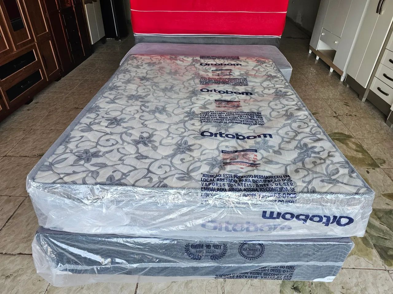 Cama box nova padrão molas bonnel  - Foto 5
