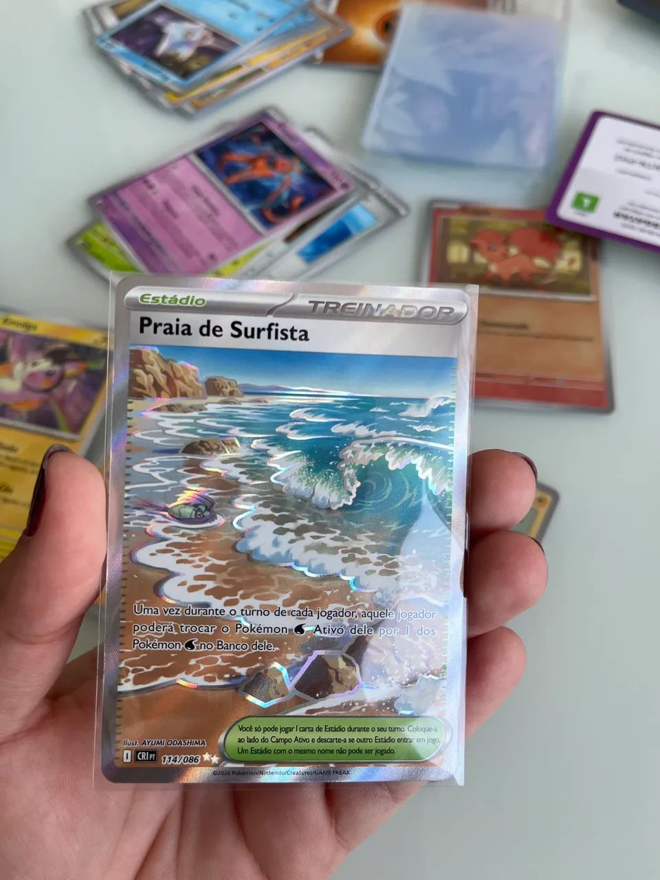 Carta Pokémon praia de surfista  - Foto 2