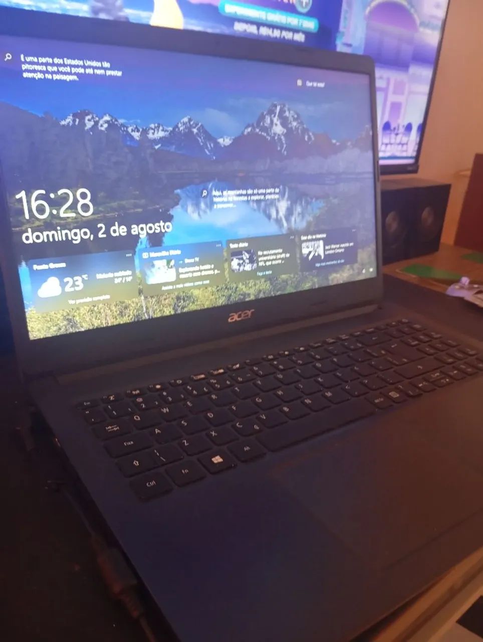 Notebook Acer Ryzen 5, 8gb e Nvme 256gb