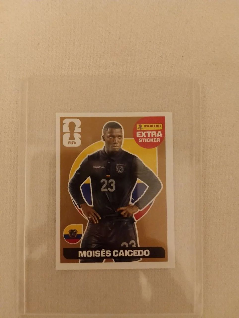 3 extra stickers, Valverde lilás, Hakimi prata e Moisés Caicedo bronze - Foto 5