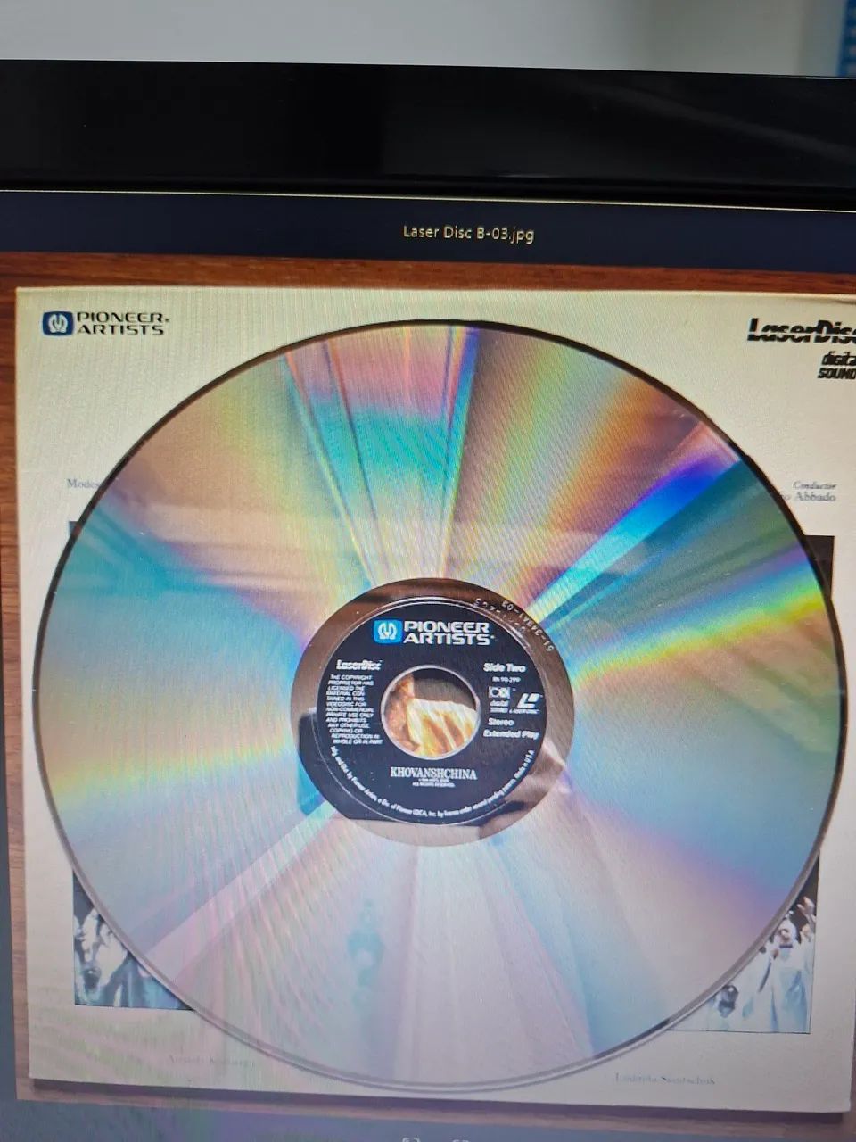 Laser Disc Vienna State Opera Khovanshchina - Foto 3