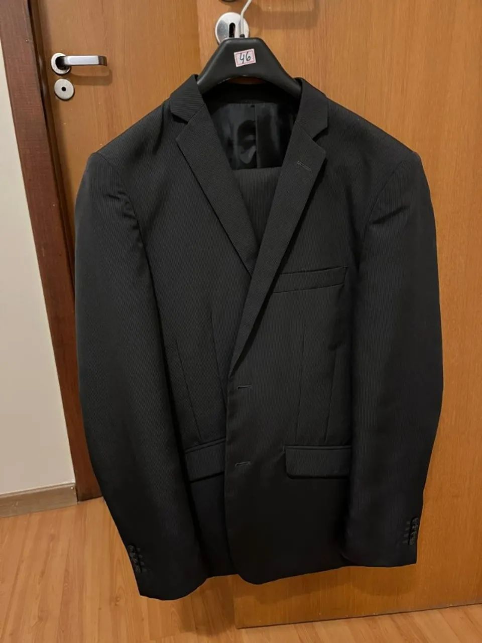 Terno Slim Fit Cinza Chumbo