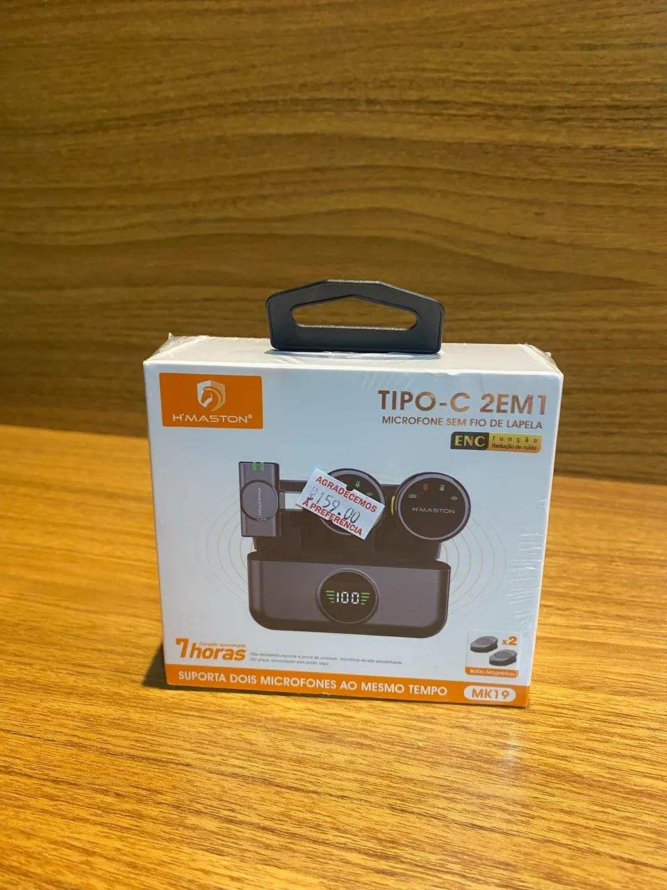 Microfone de Lapela Sem Fio H?Maston MK19