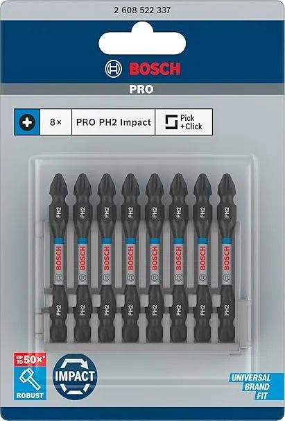 Jogo de bits de impacto PH2-65mm c/8pçs ( Bosch ) - Ferramentas de
