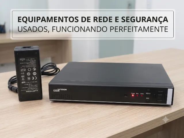 DVR Luxvision 4 Canais (Modelo DVR5704T-S) - Usado, Funcionando e com Fonte