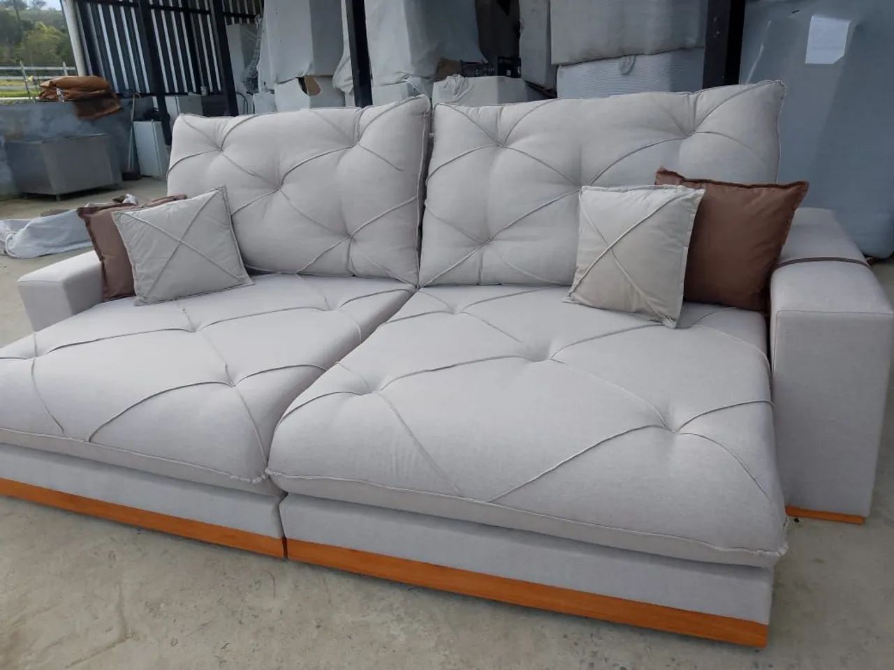 Sofá Retrátil luxoooooo 2.50cm linho