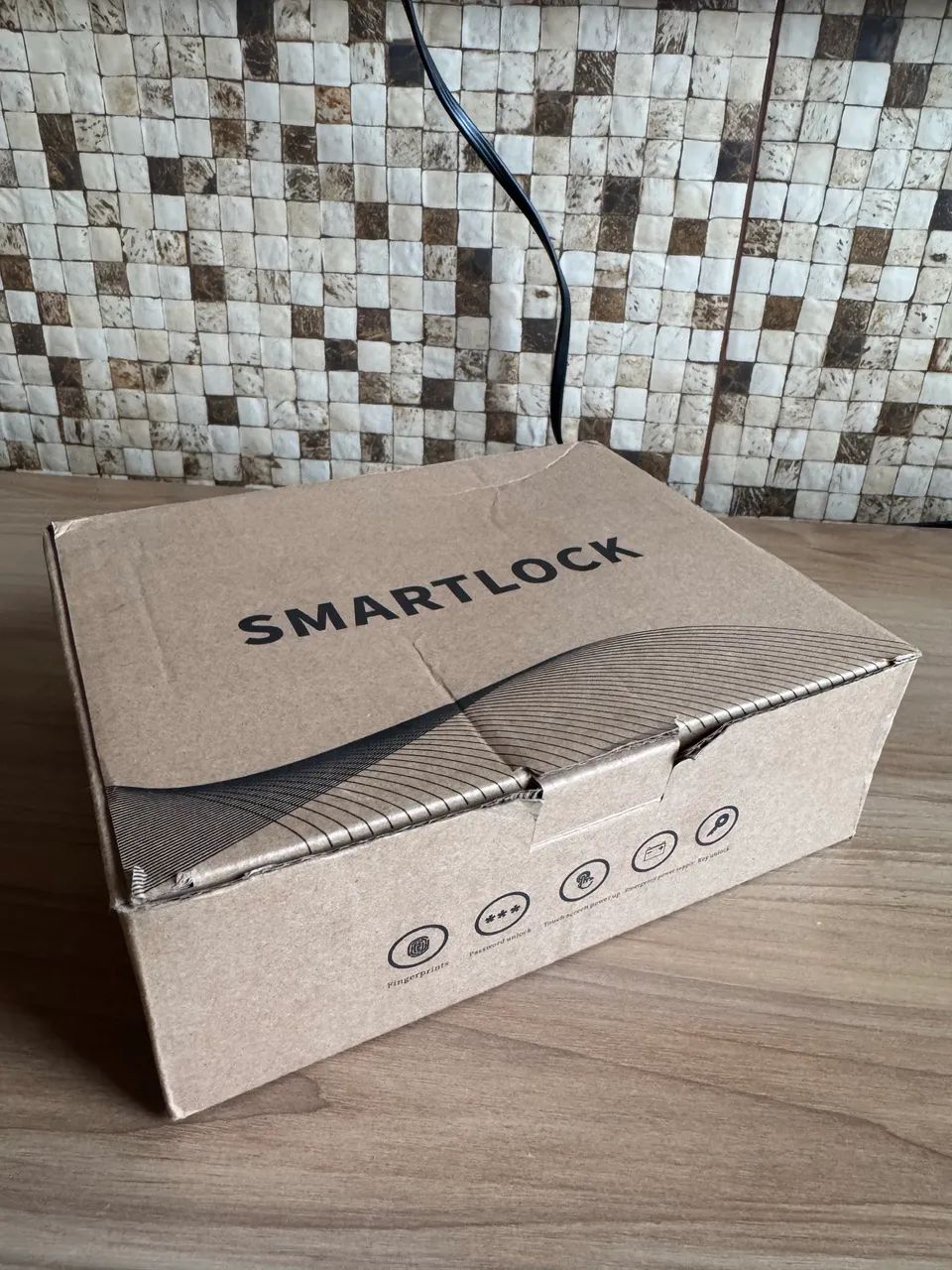 Fechadura Eletronica Tuya Nova com senha e Tag - Foto 4