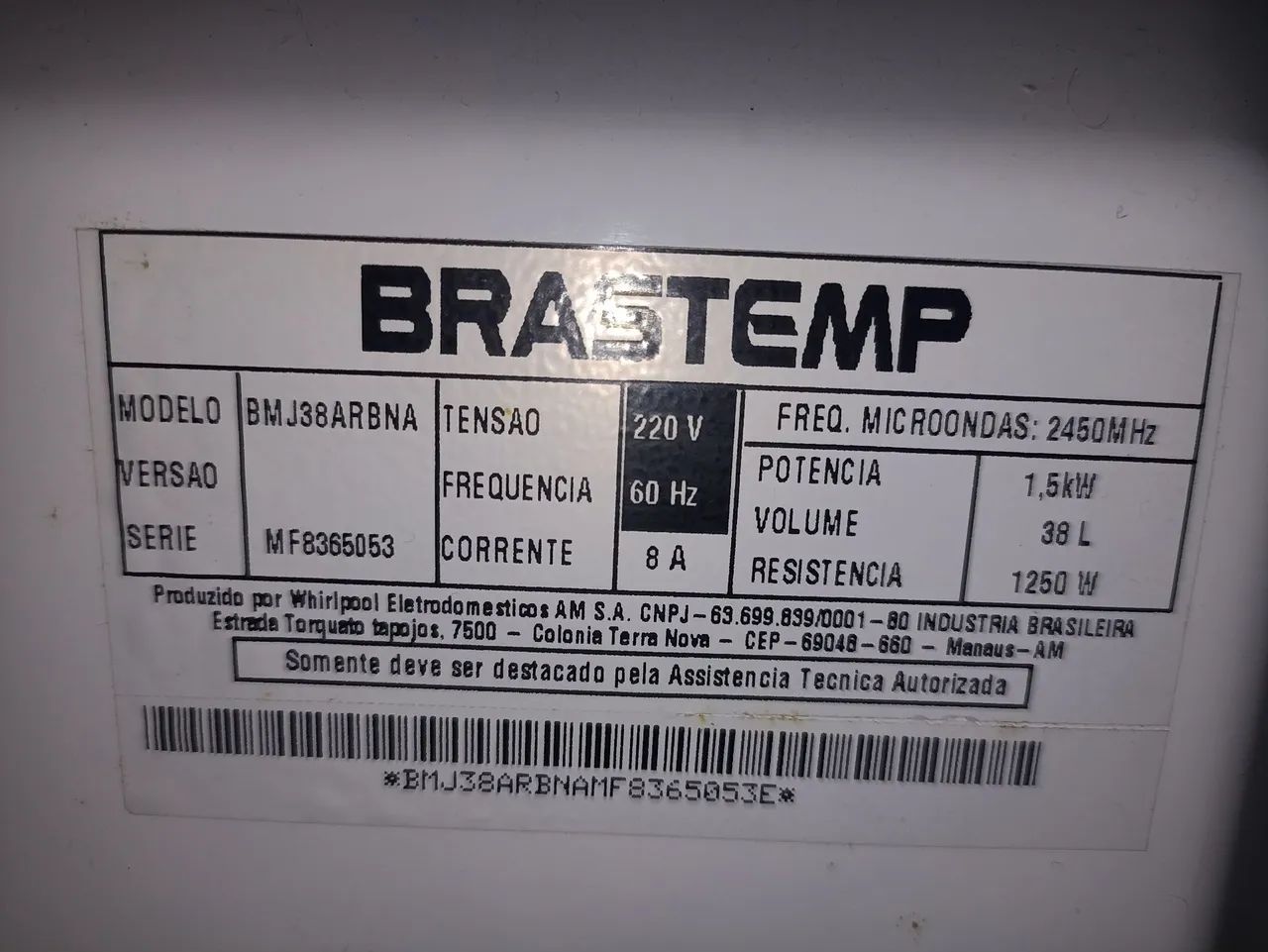 Microondas Brastemp 38l revisado 220V - Foto 4