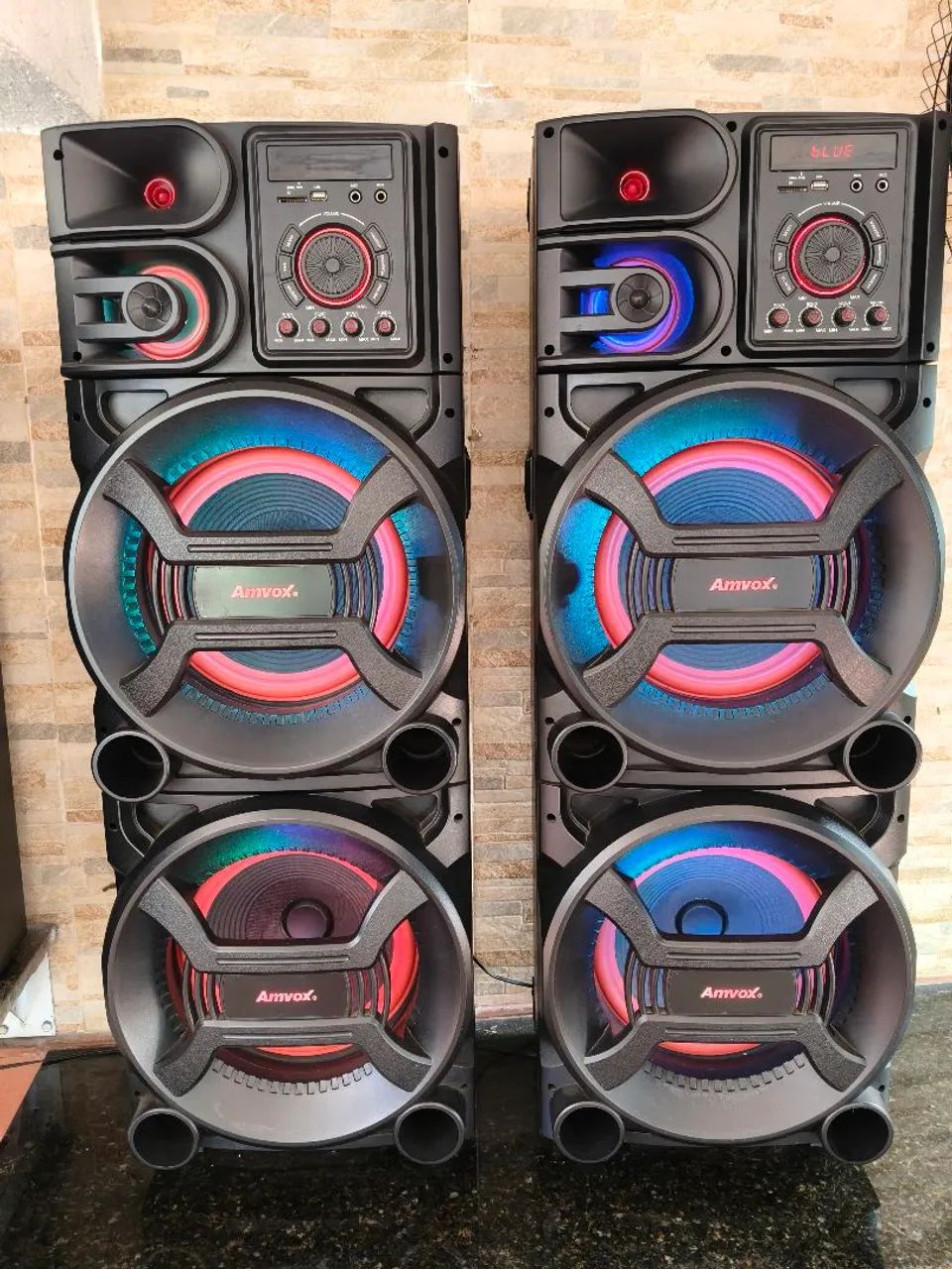 Caixa de Som AMVOX 1500 watts 