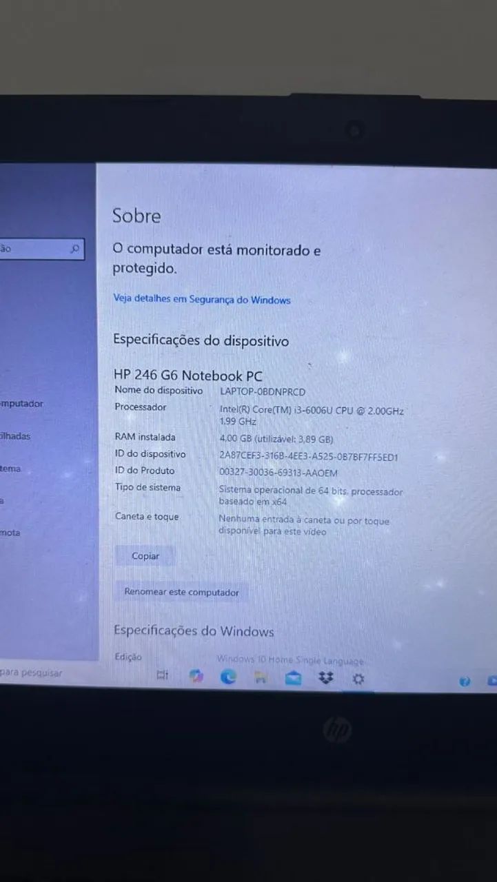 Notebook HP i3 FUNCIONANDO - ACEITO PROPOSTAS! - Foto 6
