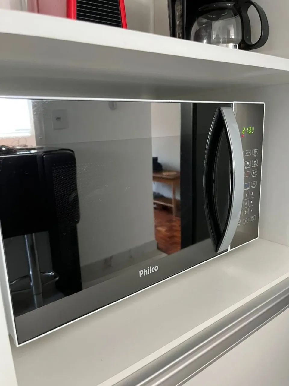 Micro-ondas espelhado Philco 30L - funcionando perfeitamente