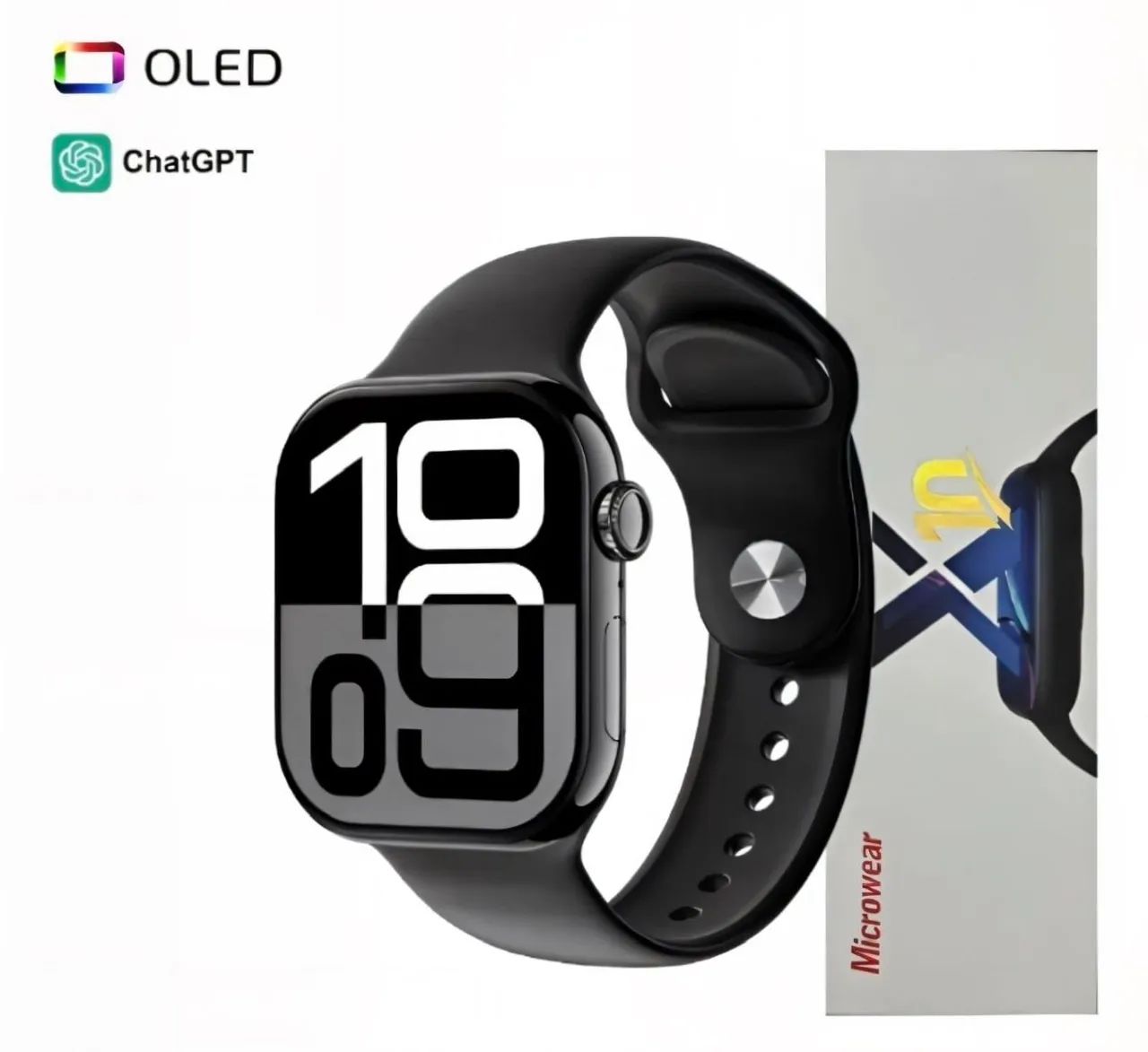 Smartwatch Microwear S10 - Relógio Inteligente Bluetooth, com Notificações - Foto 4