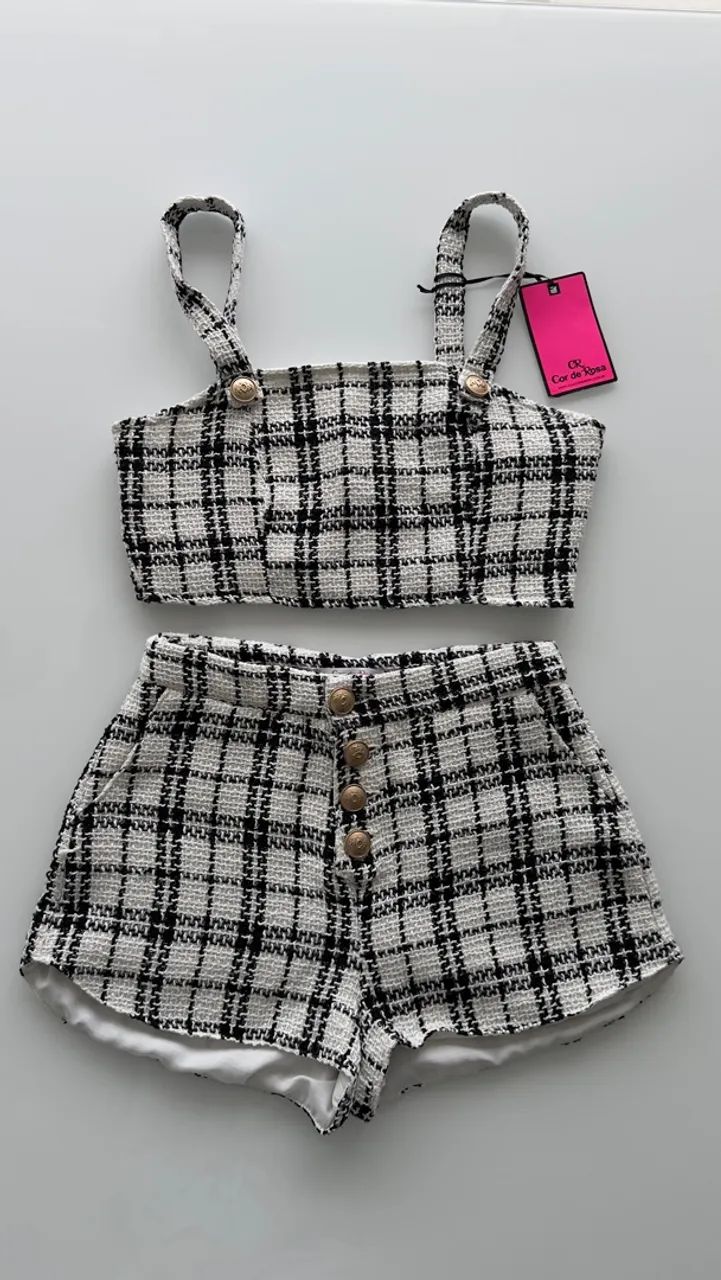 Conjunto tweed 