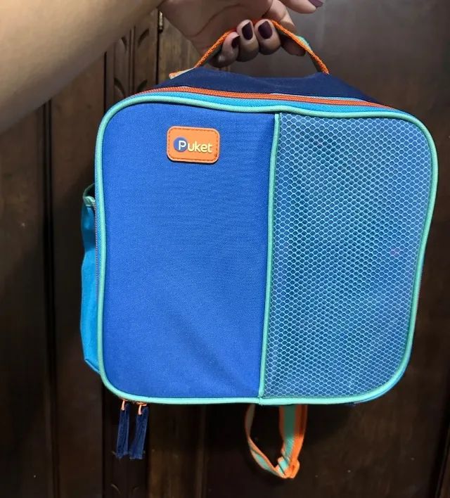 Lancheira color block menino puket 