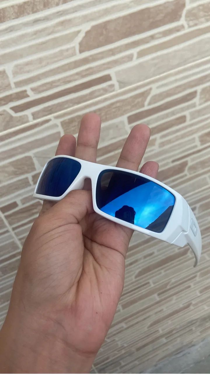 Óculo Gascan Oakley polished White lentes custom