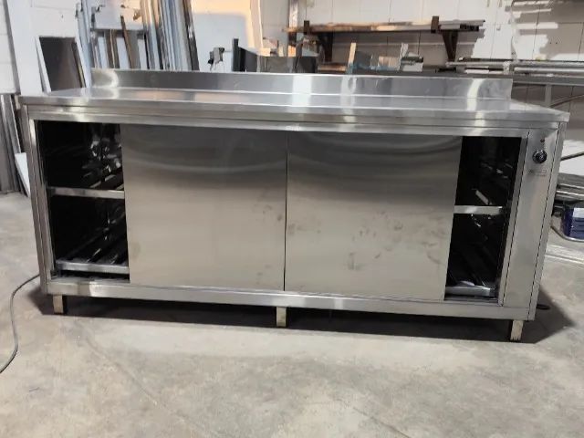 Balcão encosto inox refrigerado 1500×650×900 2 portas (5° a 0°) 