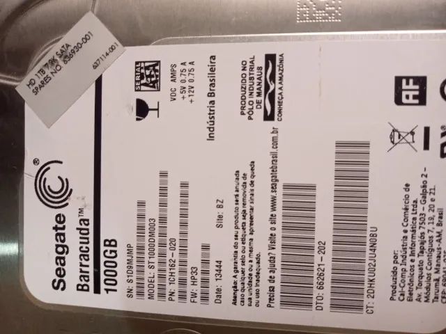 HD Seagate Barracuda - 1 Tera403953772984412165