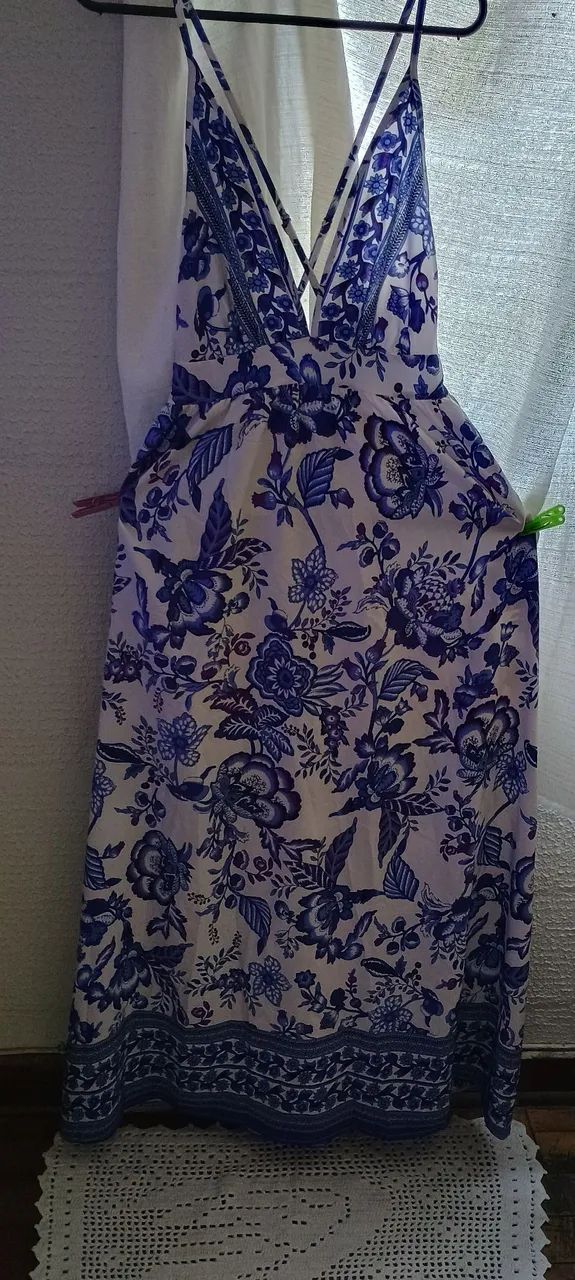 Vestido azul  longo  - Foto 5