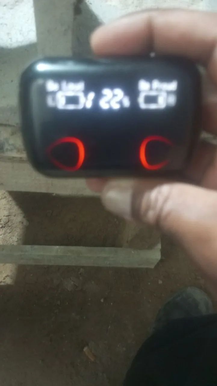 Fone de ouvido bluetooth.