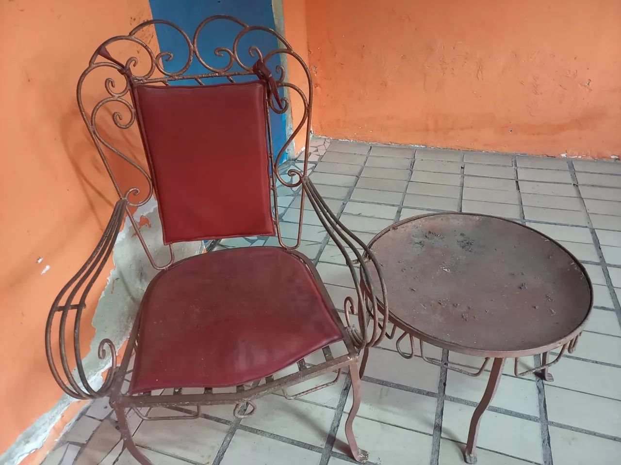 Cadeiras de ferro de jardim