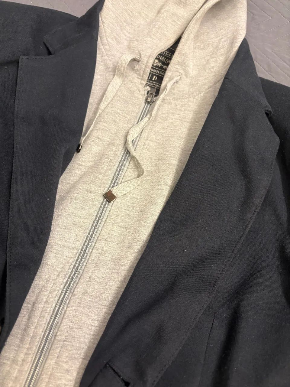 BLAZER JAQUETA PRETO CINZA - Foto 3
