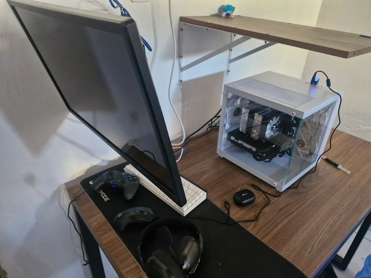 Pc completo ryzen 5 5500 rx 580 32gb de ram - Foto 3