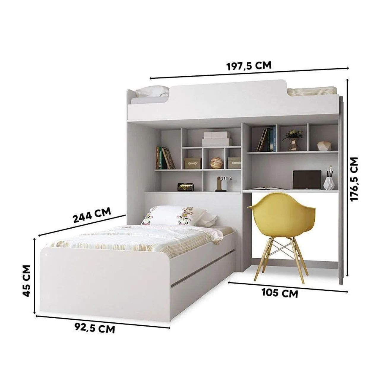 BELICHE COM MESA P/COMPUTADOR 