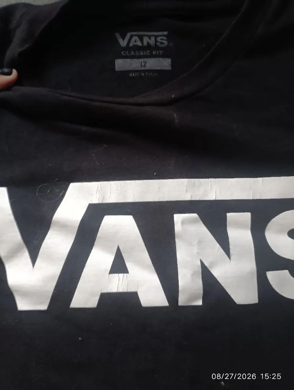 camiseta Vans original preto original 