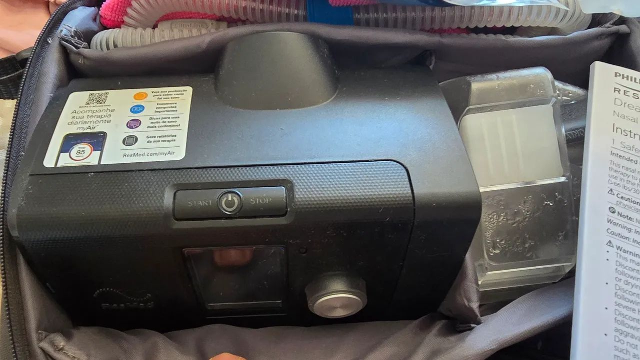 CPAP, RESPIRADOR E UMIDIFICADOR NASAL - RESMED -AIRSENSE 10