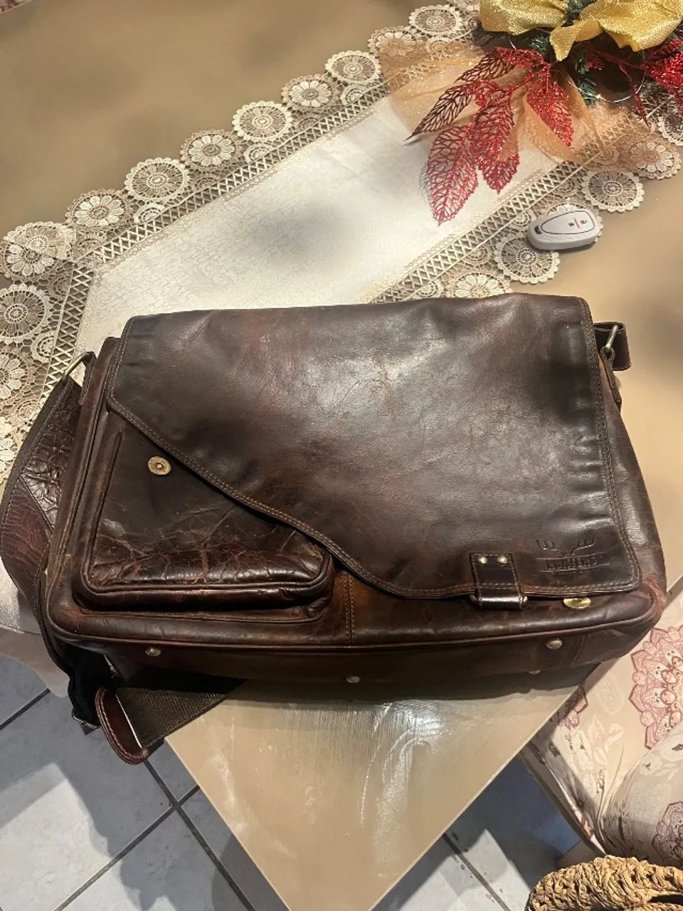 Bolsa Carteiro em Couro de Búfalo  - Foto 2