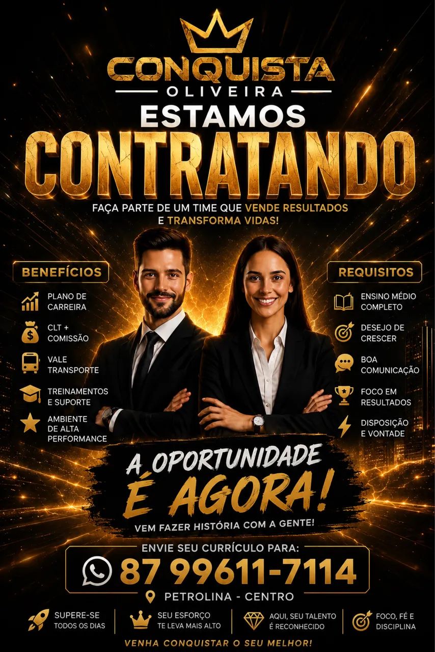 Vaga para vendedor interno!!