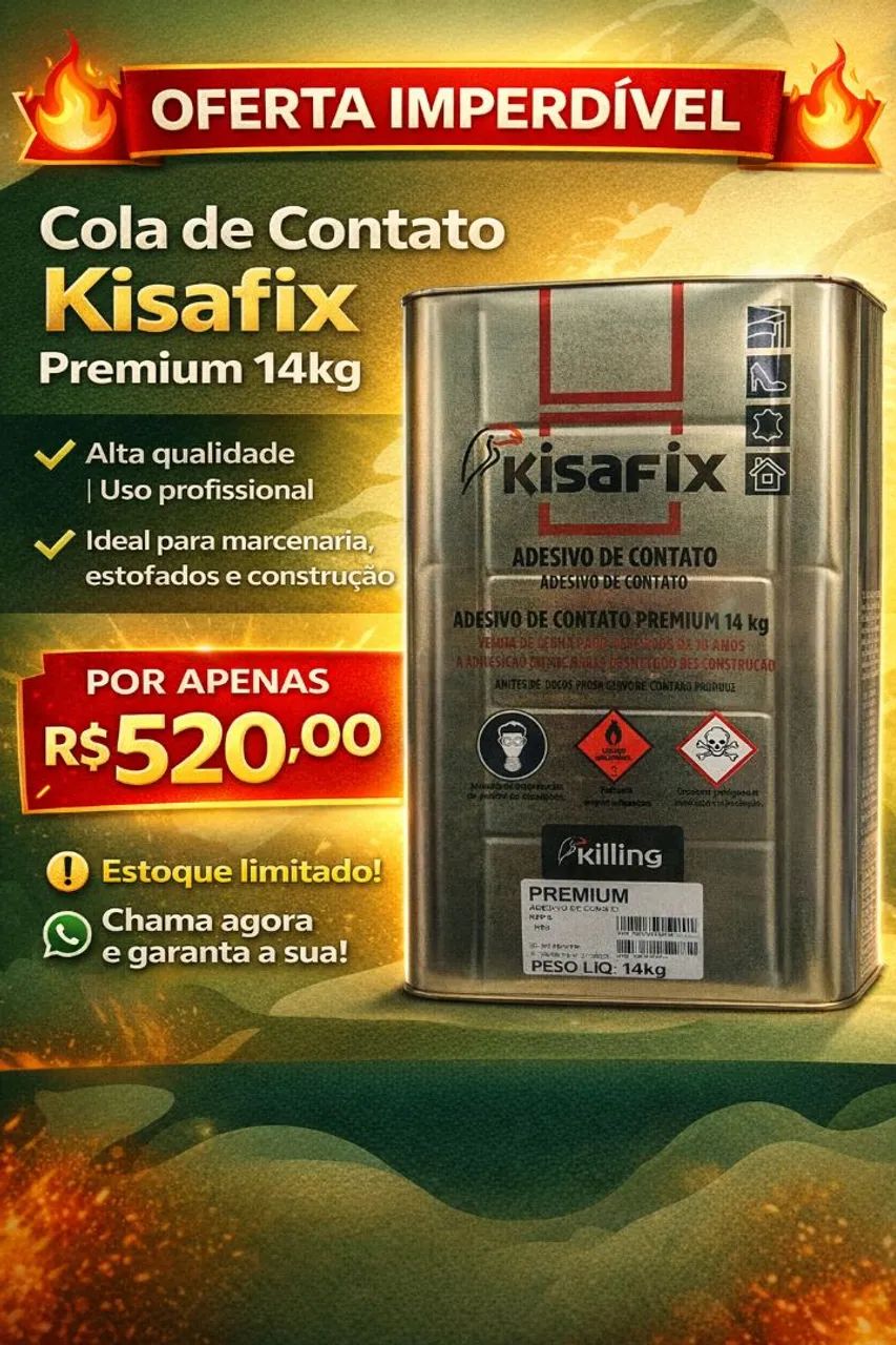 Cola de Contato KISAFIX LATA 14kg