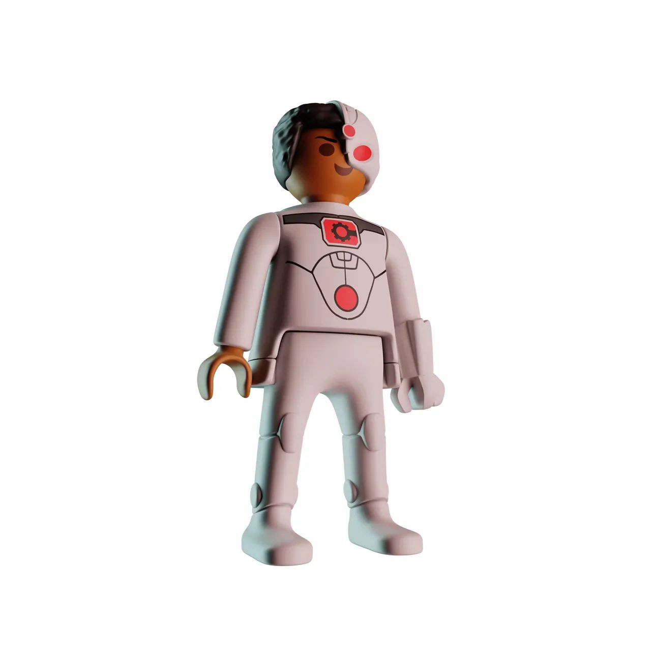 Ciborgue Playmobil DC Comics Kinder Ovo 