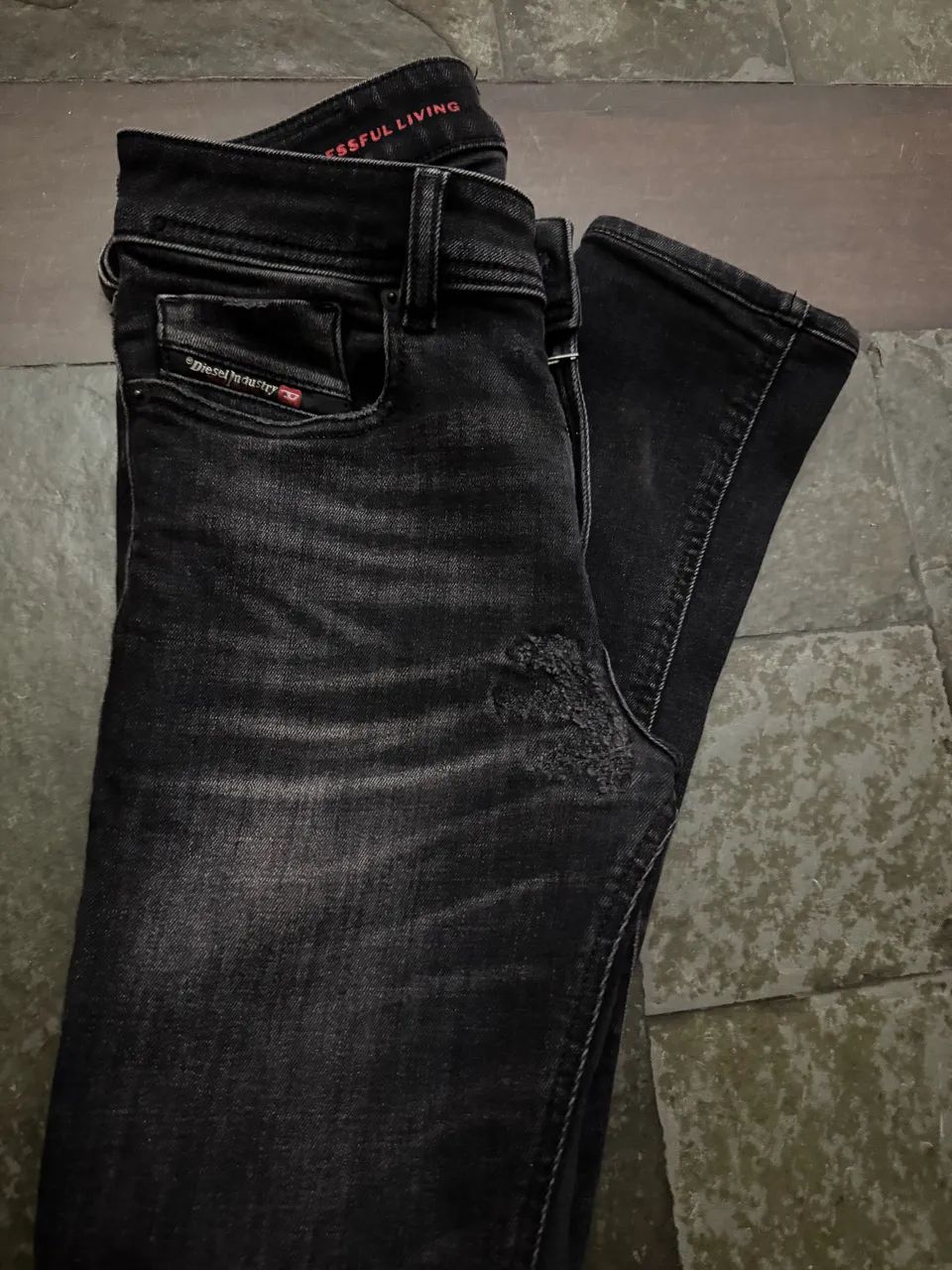 Calça DIESEL black jeans  - Foto 2