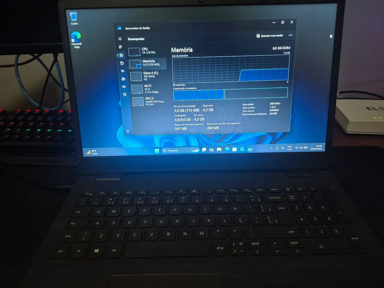 Notebook Dell i5 8gb Ram - Foto 3