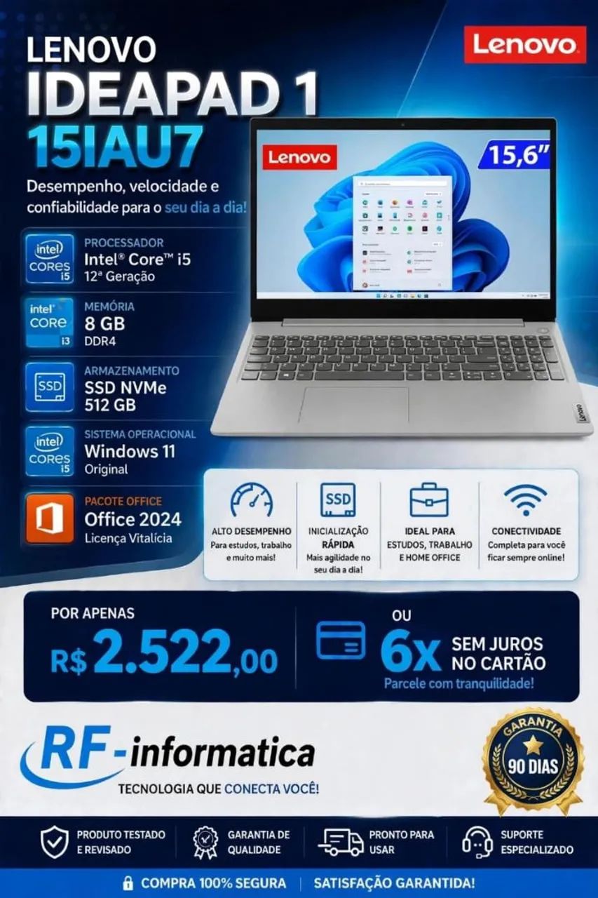 Notebook Lenovo ideapad 3 